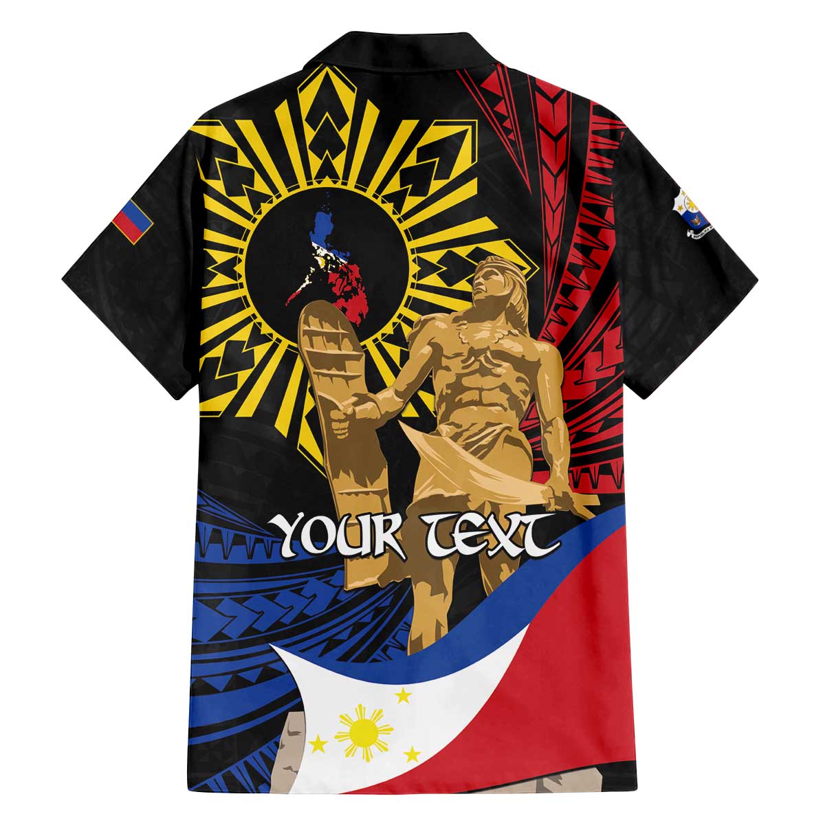 Personalized Lapulapu The First Filipino Hero Family Matching Off The Shoulder Long Sleeve Dress and Hawaiian Shirt Polynesian Pattern