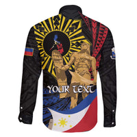 Personalized Lapulapu The First Filipino Hero Family Matching Off The Shoulder Long Sleeve Dress and Hawaiian Shirt Polynesian Pattern