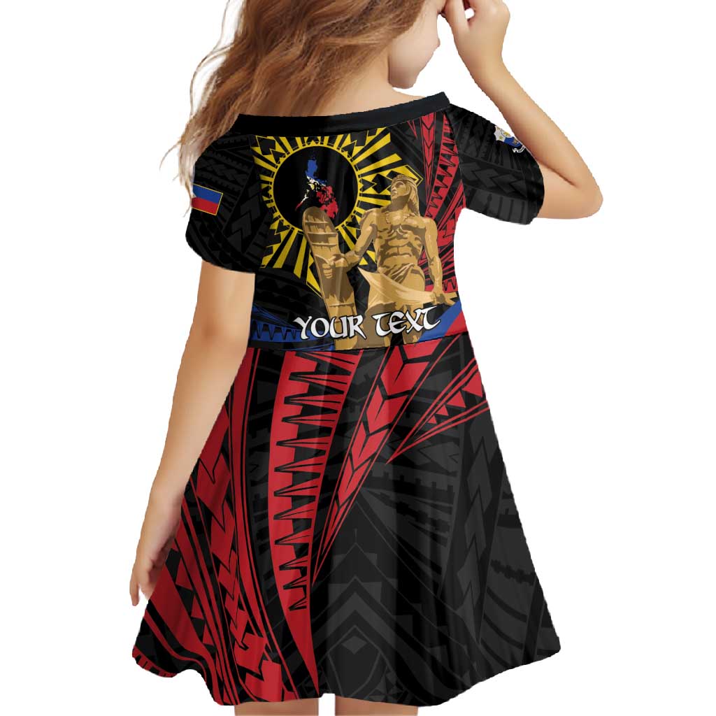 Personalized Lapulapu The First Filipino Hero Family Matching Short Sleeve Bodycon Dress and Hawaiian Shirt Polynesian Pattern