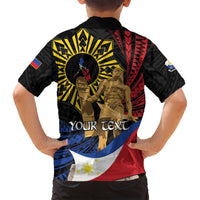 Personalized Lapulapu The First Filipino Hero Family Matching Tank Maxi Dress and Hawaiian Shirt Polynesian Pattern LT01 - Polynesian Pride