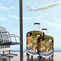 Lapulapu The First Filipino Hero Luggage Cover Polynesian Pattern