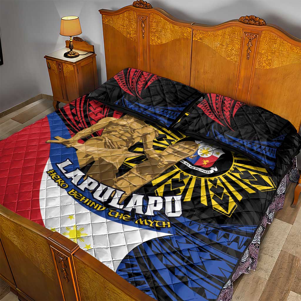 Lapulapu The First Filipino Hero Quilt Bed Set Polynesian Pattern