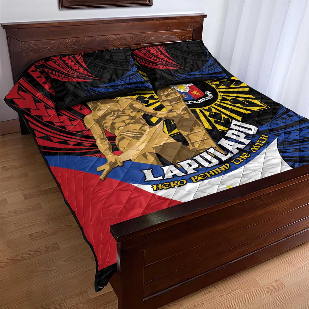 Lapulapu The First Filipino Hero Quilt Bed Set Polynesian Pattern