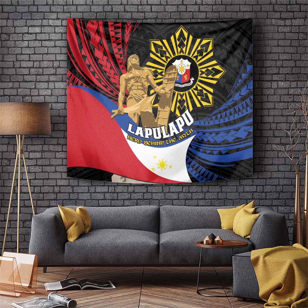 Lapulapu The First Filipino Hero Tapestry Polynesian Pattern