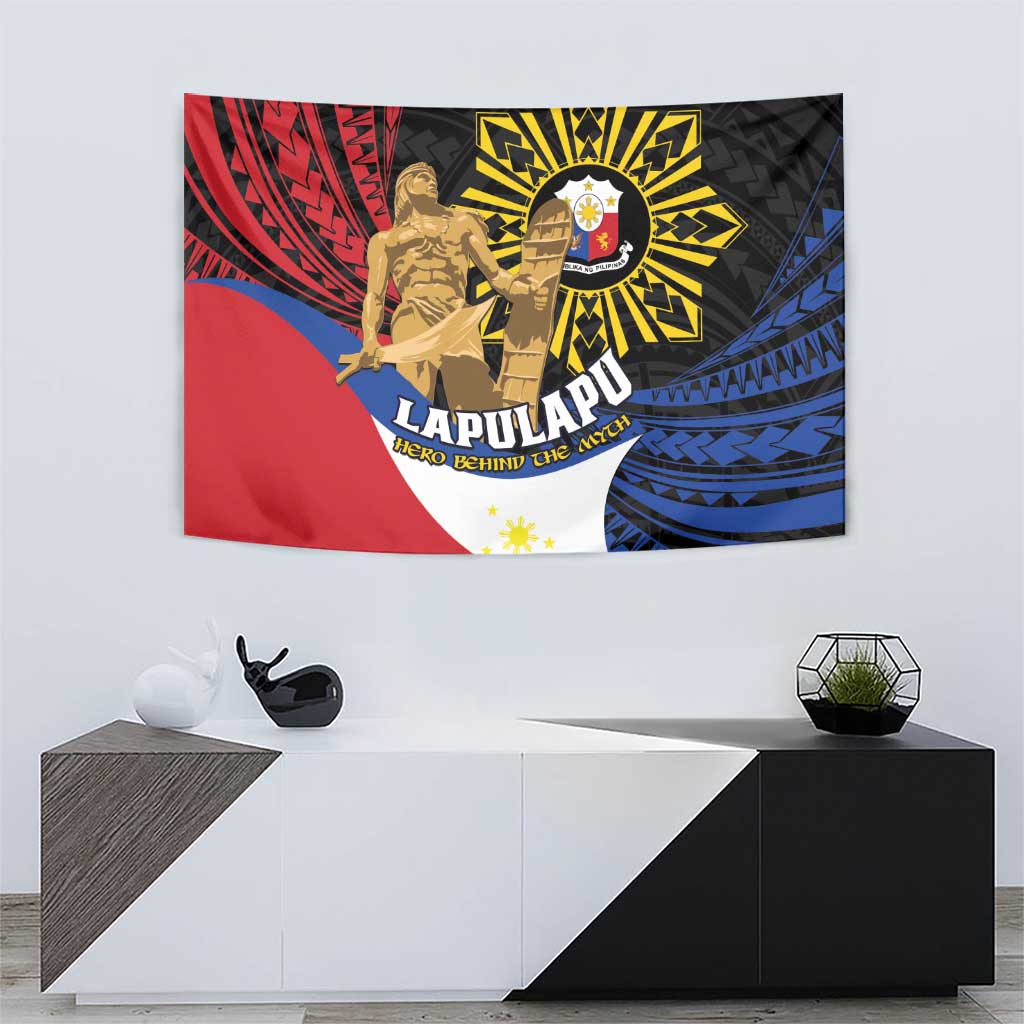 Lapulapu The First Filipino Hero Tapestry Polynesian Pattern