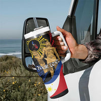 Personalized Lapulapu The First Filipino Hero Tumbler With Handle Polynesian Pattern