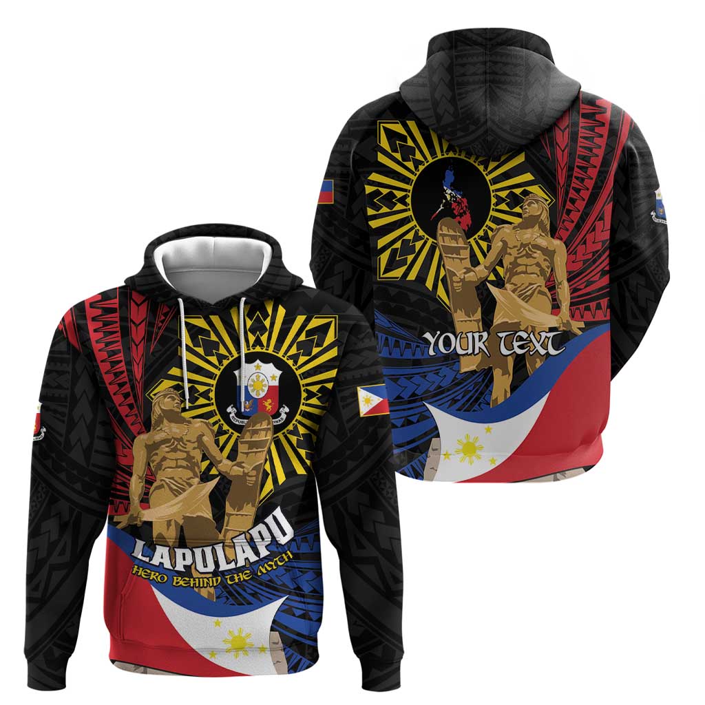 Personalized Lapulapu The First Filipino Hero Zip Hoodie Polynesian Pattern LT01 - Polynesian Pride