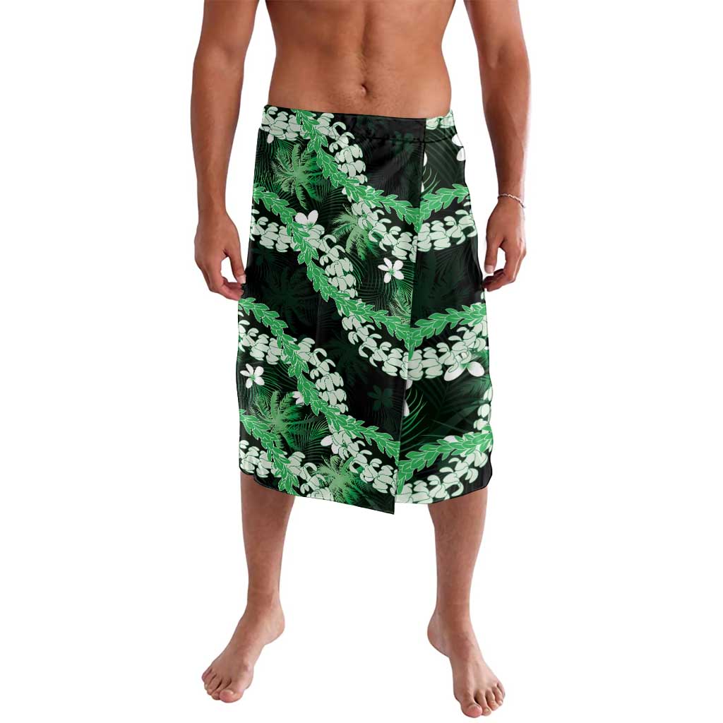 Puakenikeni Maile Lei Lavalava Frangipani Green Tropical Leaves LT01 Green - Polynesian Pride