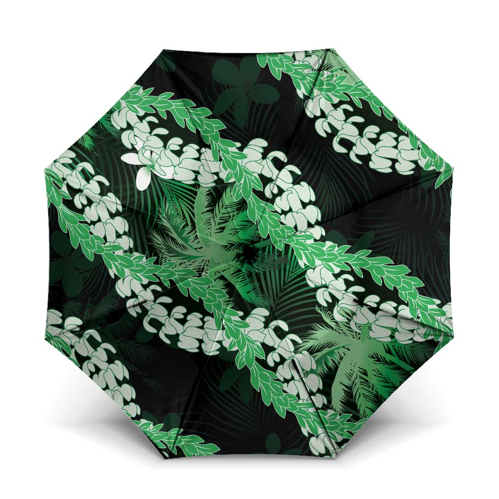 Puakenikeni Maile Lei Umbrella Frangipani Green Tropical Leaves
