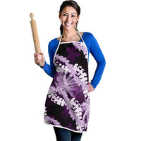 Puakenikeni Maile Lei Apron Frangipani Purple Tropical Leaves LT01 - Polynesian Pride