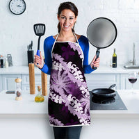 Puakenikeni Maile Lei Apron Frangipani Purple Tropical Leaves LT01 - Polynesian Pride