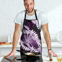 Puakenikeni Maile Lei Apron Frangipani Purple Tropical Leaves LT01 - Polynesian Pride