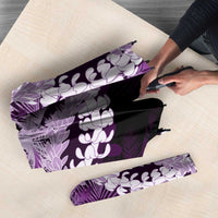 Puakenikeni Maile Lei Umbrella Frangipani Purple Tropical Leaves