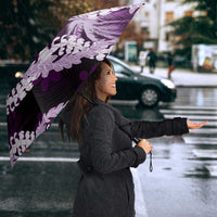 Puakenikeni Maile Lei Umbrella Frangipani Purple Tropical Leaves