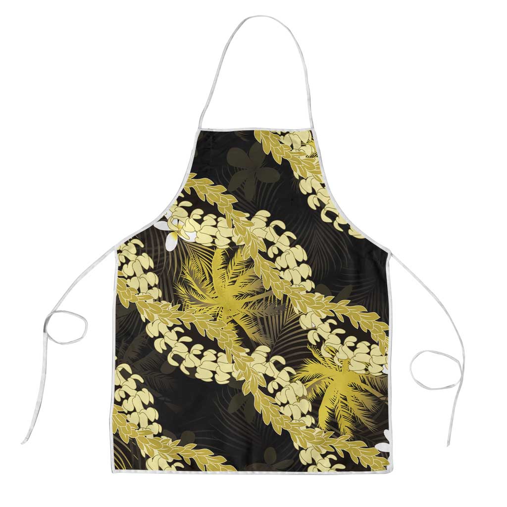 Puakenikeni Maile Lei Apron Frangipani Yellow Tropical Leaves LT01 Yellow - Polynesian Pride