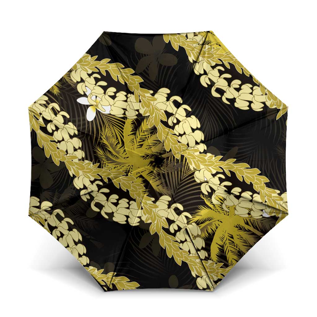 Puakenikeni Maile Lei Umbrella Frangipani Yellow Tropical Leaves