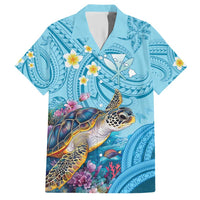 Personalized Hawaii Sea Turtle Hawaiian Shirt Hawaii Map Ocean Vibes