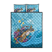 Personalized Hawaii Sea Turtle Quilt Bed Set Hawaii Map Ocean Vibes
