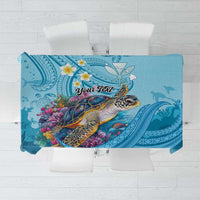 Personalized Hawaii Sea Turtle Tablecloth Hawaii Map Ocean Vibes