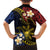 Philippines Spirit Tribal Sun Plumeria Family Matching Summer Maxi Dress and Hawaiian Shirt Red And Blue Polynesian Pattern