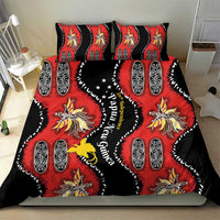 Papua New Guinea 50th Independence Bedding Set PNG Batik Pattern - Polynesian Pride