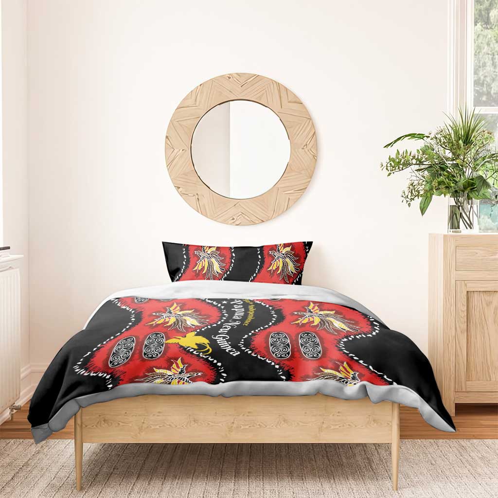 Papua New Guinea 50th Independence Bedding Set PNG Batik Pattern - Polynesian Pride