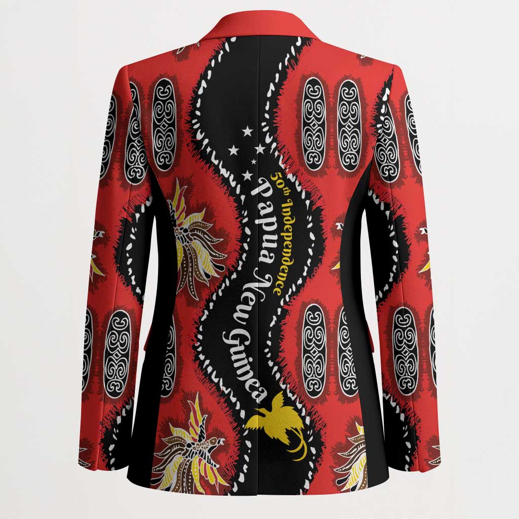 Papua New Guinea 50th Independence Blazer PNG Batik Pattern - Polynesian Pride