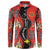 Papua New Guinea 50th Independence Button Sweatshirt PNG Batik Pattern - Polynesian Pride