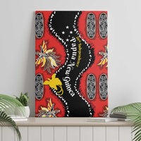 Papua New Guinea 50th Independence Canvas Wall Art PNG Batik Pattern - Polynesian Pride