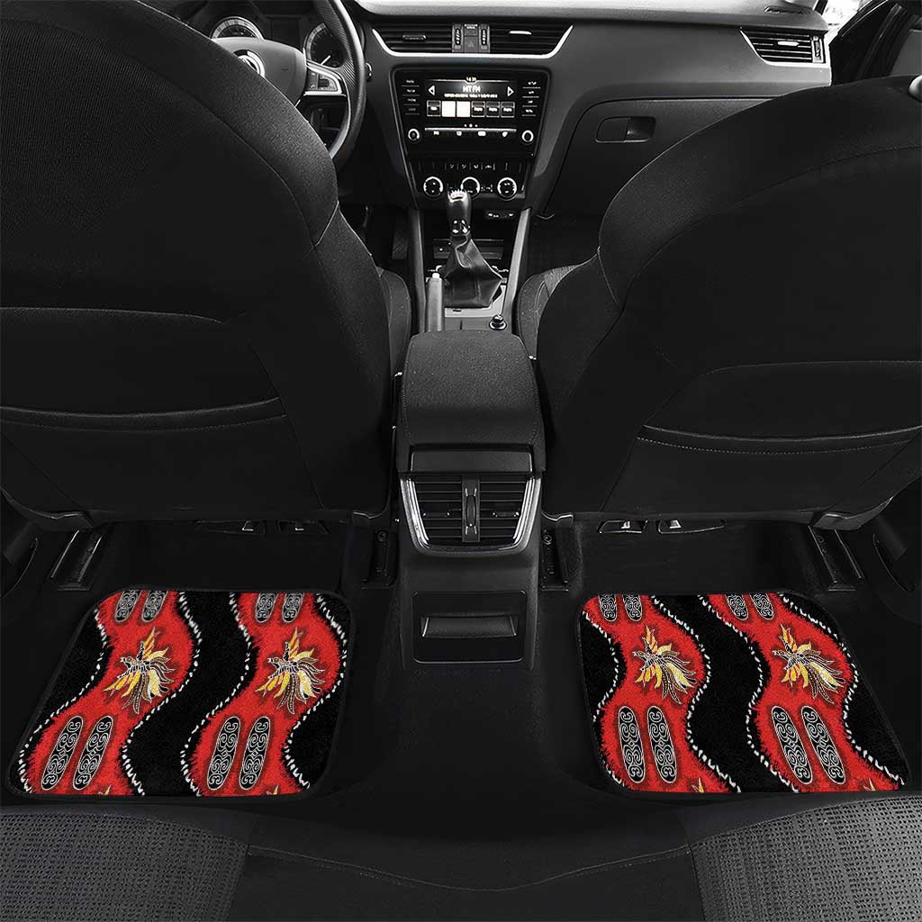 Papua New Guinea 50th Independence Car Mats PNG Batik Pattern - Polynesian Pride