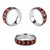 Papua New Guinea 50th Independence Classic Ring PNG Batik Pattern - Polynesian Pride