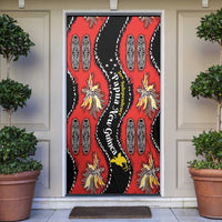Papua New Guinea 50th Independence Door Cover PNG Batik Pattern - Polynesian Pride