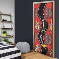 Papua New Guinea 50th Independence Door Cover PNG Batik Pattern - Polynesian Pride