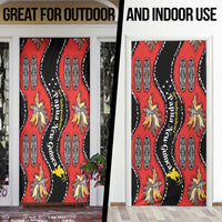 Papua New Guinea 50th Independence Door Cover PNG Batik Pattern - Polynesian Pride