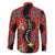 Papua New Guinea 50th Independence Family Matching Off The Shoulder Long Sleeve Dress and Hawaiian Shirt PNG Batik Pattern - Polynesian Pride
