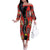 Papua New Guinea 50th Independence Family Matching Off The Shoulder Long Sleeve Dress and Hawaiian Shirt PNG Batik Pattern - Polynesian Pride