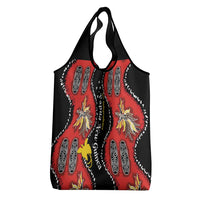 Papua New Guinea 50th Independence Grocery Bag PNG Batik Pattern - Polynesian Pride