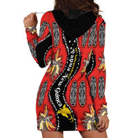 Papua New Guinea 50th Independence Hoodie Dress PNG Batik Pattern - Polynesian Pride