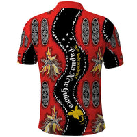 Papua New Guinea 50th Independence Polo Shirt PNG Batik Pattern - Polynesian Pride