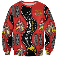 Papua New Guinea 50th Independence Sweatshirt PNG Batik Pattern - Polynesian Pride