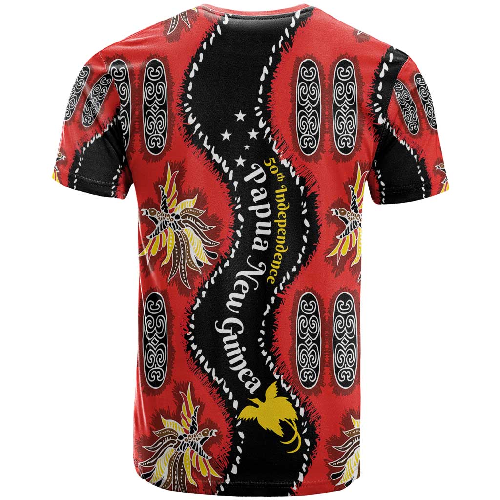 Papua New Guinea 50th Independence T Shirt PNG Batik Pattern - Polynesian Pride