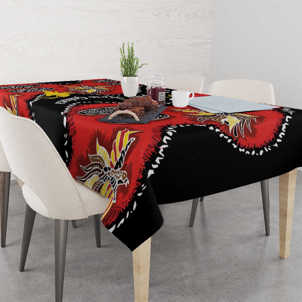 Papua New Guinea 50th Independence Tablecloth PNG Batik Pattern - Polynesian Pride
