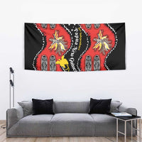 Papua New Guinea 50th Independence Tapestry PNG Batik Pattern - Polynesian Pride