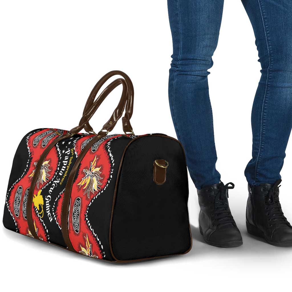 Papua New Guinea 50th Independence Travel Bag PNG Batik Pattern - Polynesian Pride
