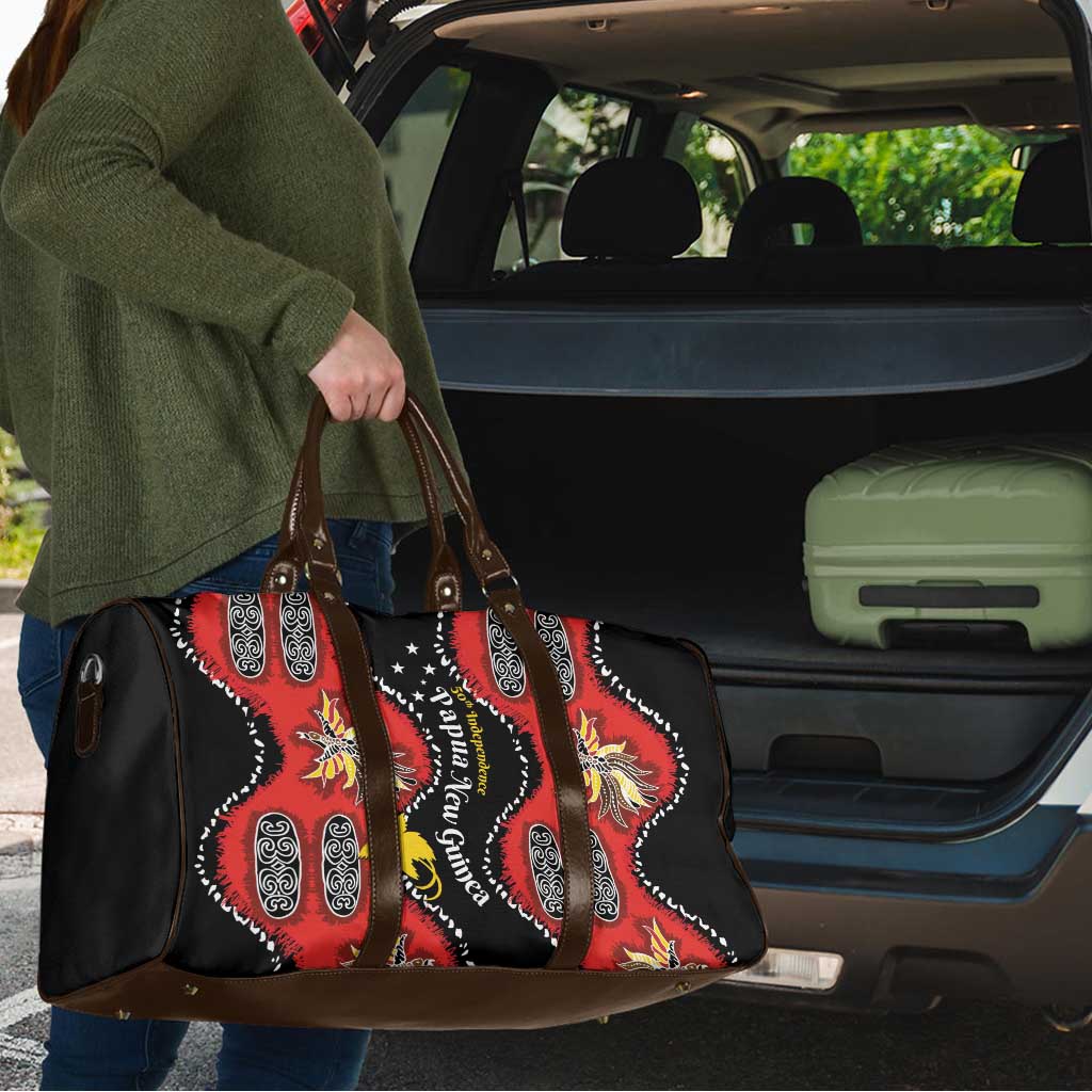 Papua New Guinea 50th Independence Travel Bag PNG Batik Pattern - Polynesian Pride