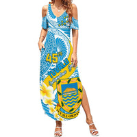 personalised-tuvalu-independence-day-summer-maxi-dress-plumeria-45th-anniversary