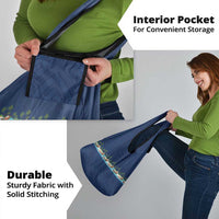 Hawaii Santa Riding Sea Turtle Grocery Bag Mele Kalikimaka Polynesian Pattern - Polynesian Pride