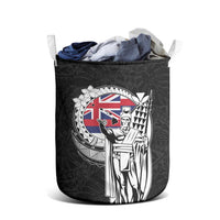 Hawaii King Kamehameha Laundry Basket Flag Polynesian Pattern LT01 - Polynesian Pride