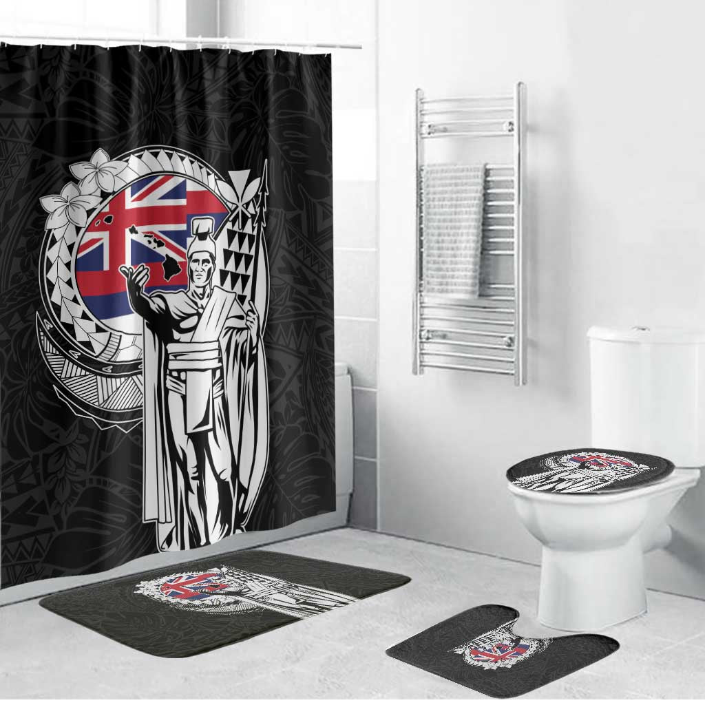Hawaii King Kamehameha Bathroom Set Flag Polynesian Pattern