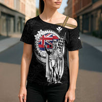 Personalized Hawaii King Kamehameha Cross Shoulder Shirt Flag Polynesian Pattern